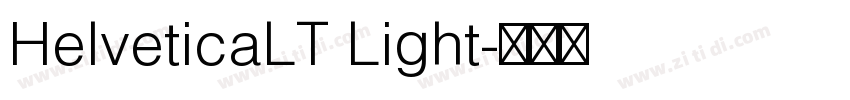 HelveticaLT Light字体转换